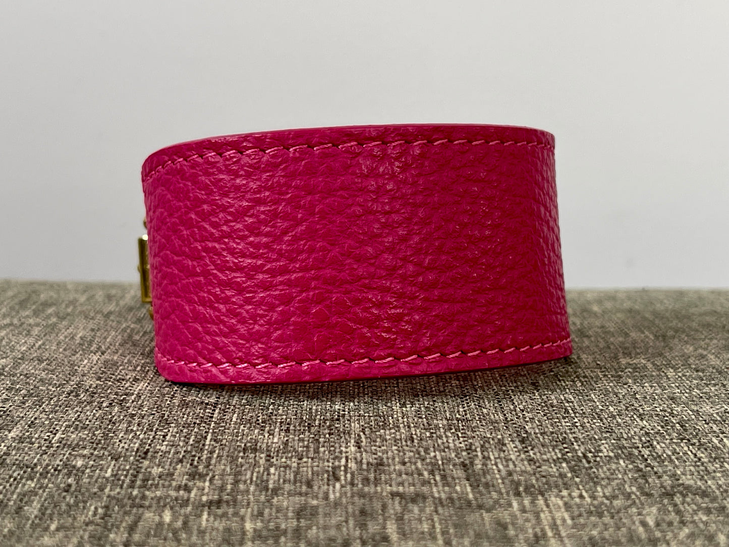 Super soft leather Whippet collar - Passion Pink