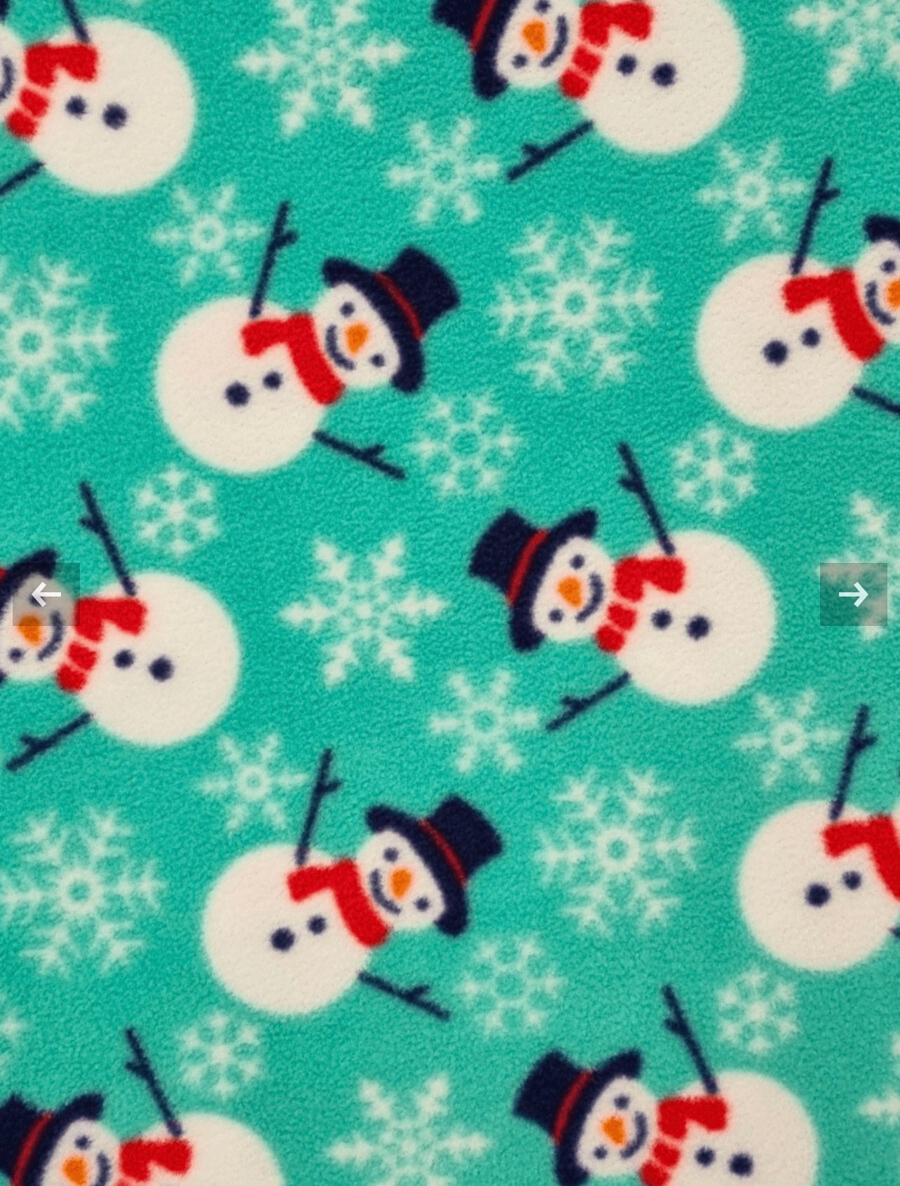 Italian Greyhound aqua happy snowmen Christmas onesie. All sizes - MADE TO ORDER