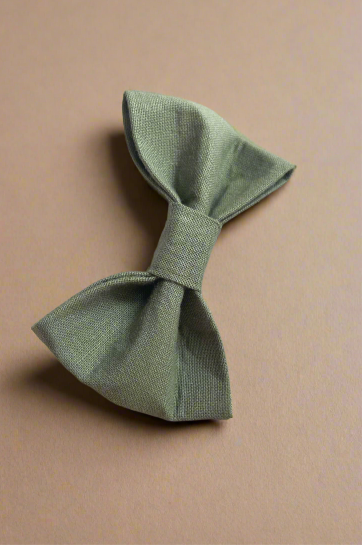 Olive green bow tie