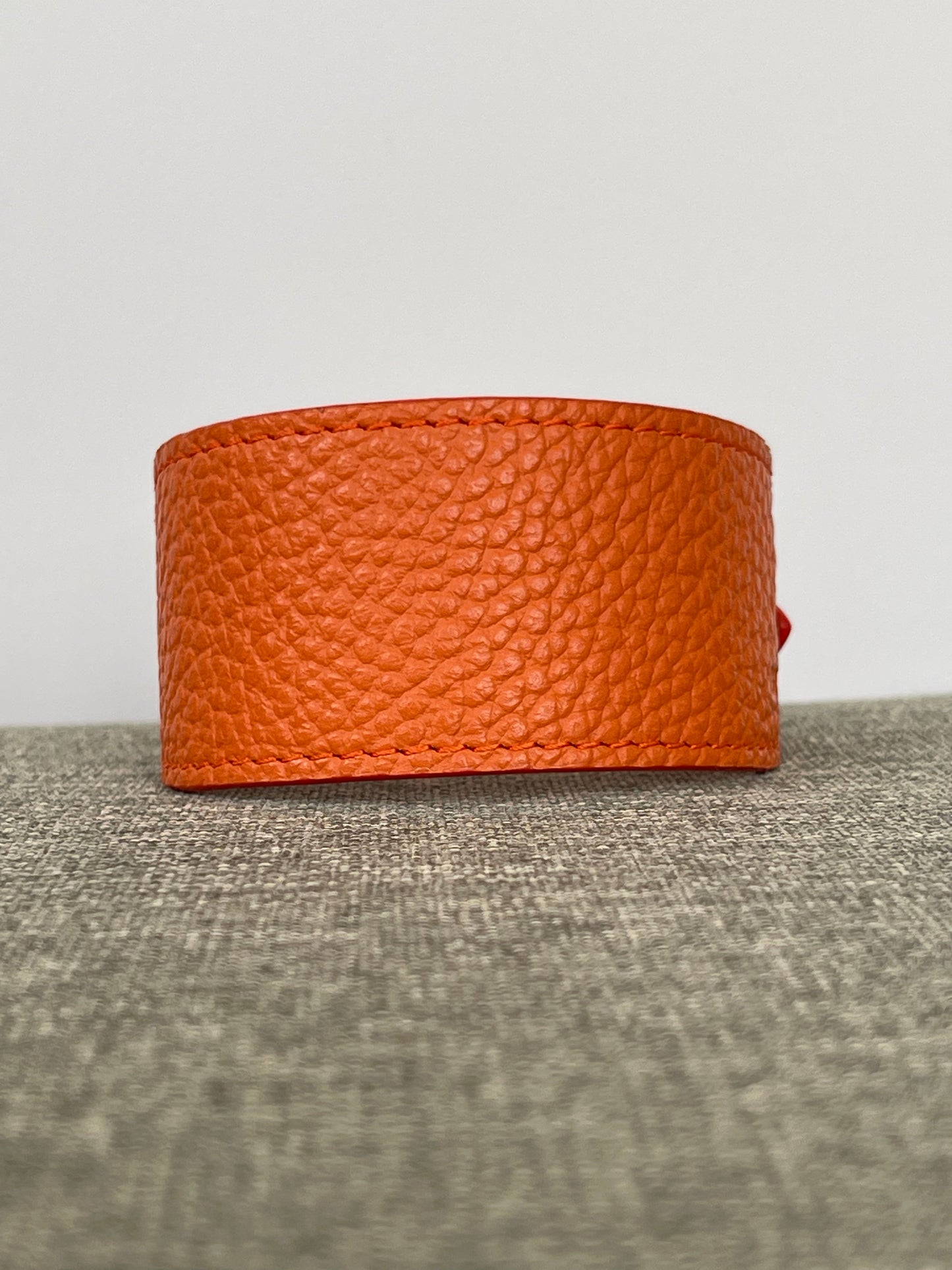 Super soft leather Whippet collar - Burnt Orange