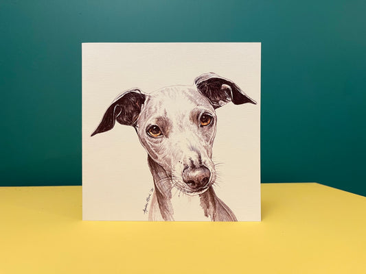 Italian Greyhound birthday/greetings card