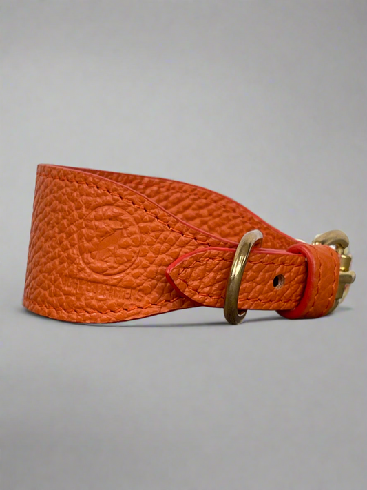 Super soft leather Italian Greyhound collar