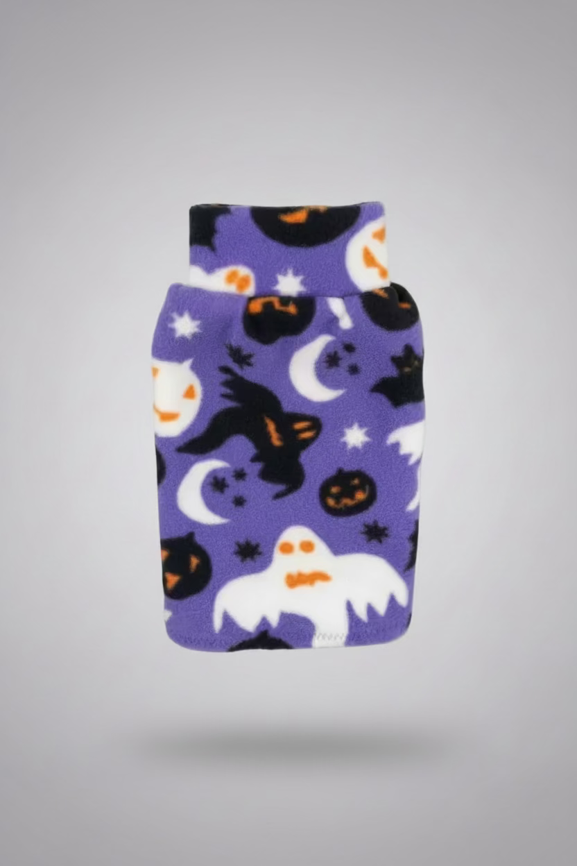 Ready to send Italian Greyhound puppy vests - Purple Halloween