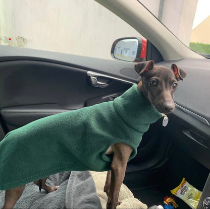 Made to order Italian Greyhound fleece vest jumper size XXL - Plain fleece